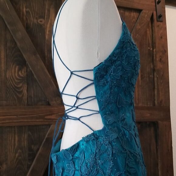 Lace Tight Homecoming Dresses Short Prom Dresses Spaghetti Straps Cocktail Party - Picture 8 of 16